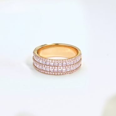 18K White & Rose Gold Fancy Pink Diamond Rings