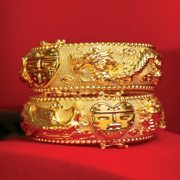 999 Gold Bangle - Majestic Blessing 龙凤呈祥