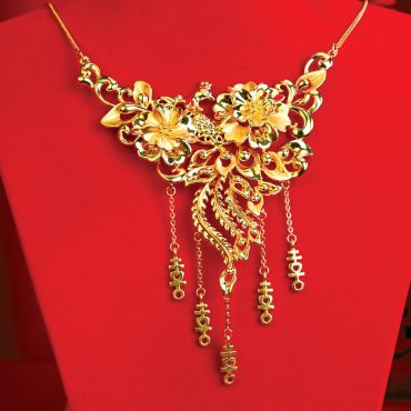 999 Gold Necklace – Joyful Bloom 囍悦花开