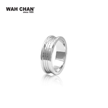 9K White Gold Ring (RK00395-A01)