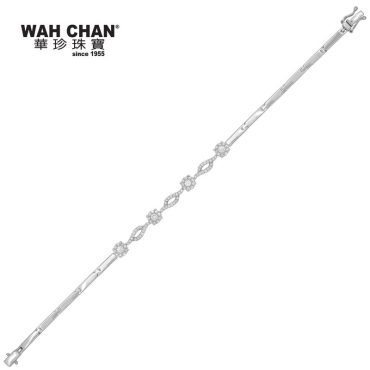 18K White Gold Diamond Bracelet (BD01330-A01)