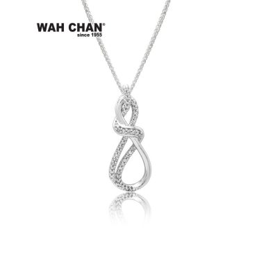 White Gold Diamond Pendant (PLK01963-A01)