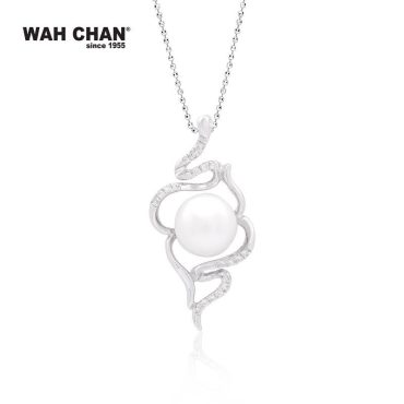 White Gold Pearl Diamond Pendant PP00424-A01 (PP00424-A01)