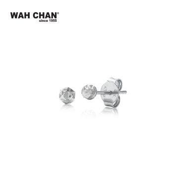 White Gold Stud Earrings (EK00442)