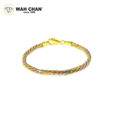 S925 ITALIAN Silver Bracelet N1B00007-00 Trio Twisted Cavo