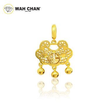 916 Gold ’Ping An Suo‘ Pendant