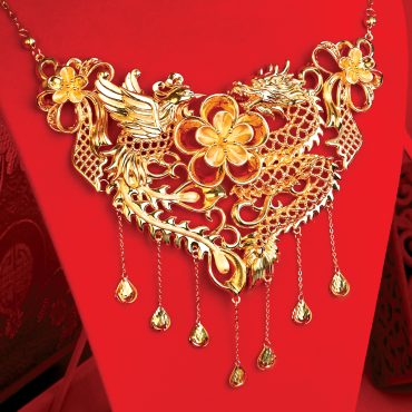999 Gold Necklace – Eternal Harmony 龙凤和鸣