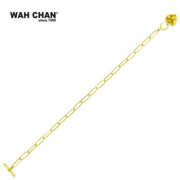 916 Gold Bracelet - Love/Heart Honeycomb B2013