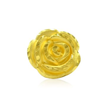 999 Gold Pendant - Rose Pixiu Charm B33