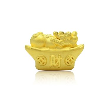999 Gold Pendant - Gold Pixiu Ingots Charm B34