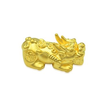 999 Gold Pendant - Dragon Pixiu Charm B35