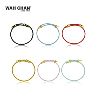 Adjustable Trendy Charms Bracelet (Black/Red/Green/Pink/Gold/Blue & Pink) L1B00003Z