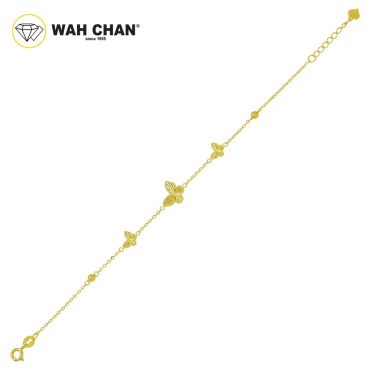 916 Gold Bracelet - Petal Wings OSB1164A