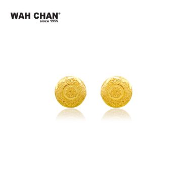 916 Gold Stud Earrings - OSE1088-1