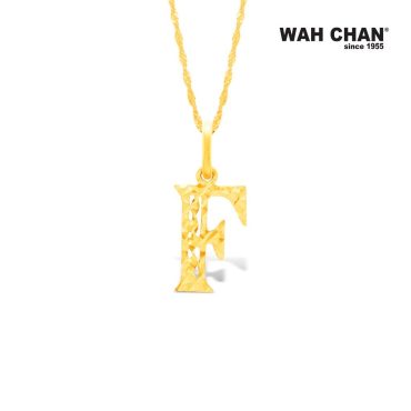 916 Gold Pendant Alphabet Initial ABC OSP1001