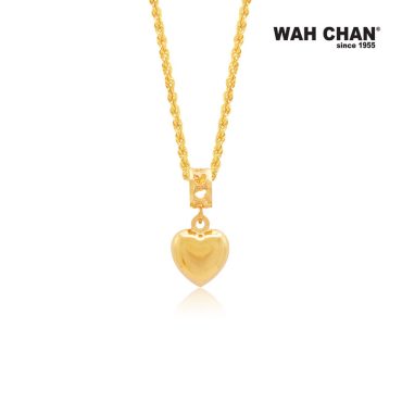 916 Gold Pendant - Heart Shape OSP1105