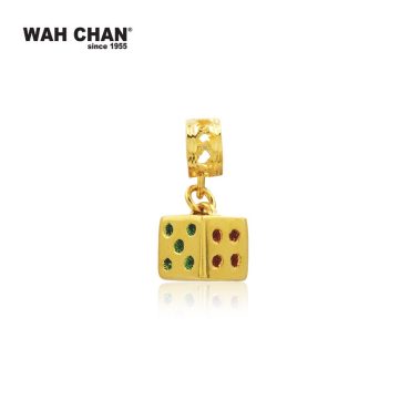 916 Gold Charm/Pendant - Dice OSP1261