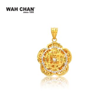 916 Gold Pendant - Flower OSP1297B