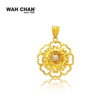 916 Gold Pendant - Flower OSP1299B