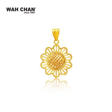 916 Gold Pendant - Flower OSP1301