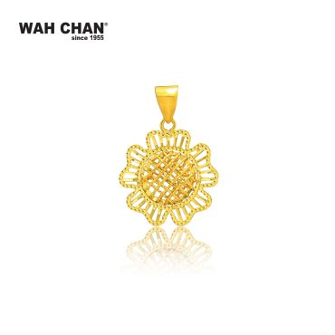 916 Gold Pendant - Flower OSP1302