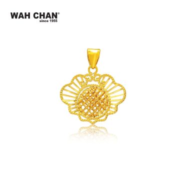 916 Gold Pendant - Flower OSP1304