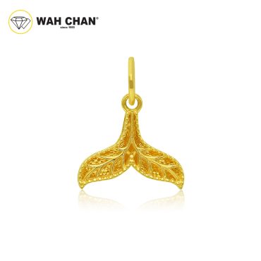 916 Gold Pendant -  Mermaid Touch OSP1312