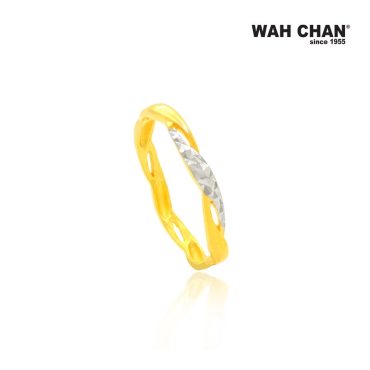 916 Gold Ring with White Gold Plating OSR1011