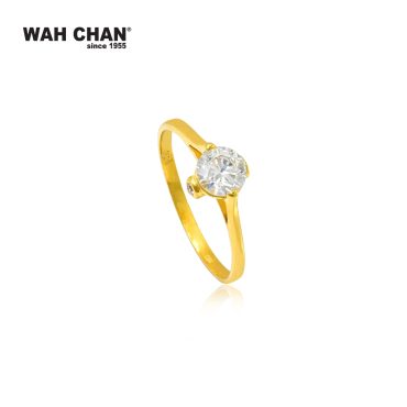 916 Gold Ring Zirconia Nikah ZRR1001