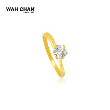 916 Gold Ring Zirconia Nikah ZRR1002