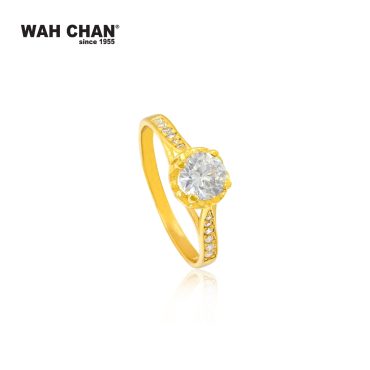 916 Gold Ring Zirconia Nikah ZRR1003