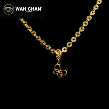 WAH CHAN 916 Gold Pendant - Butterfly OSP1320