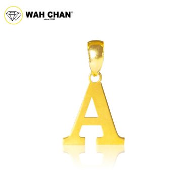 WAH CHAN 916 Gold Pendant - Alphabet Initial ABC OSP1340