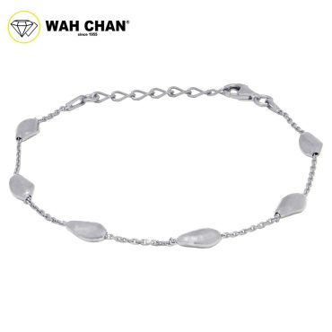 WAH CHAN S925 ITALIAN Silver Bracelet - Diamond Cut Cable N2B00012