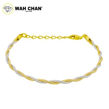 WAH CHAN S925 ITALIAN Silver Bracelet - Double Twisted Rope NSBCM002