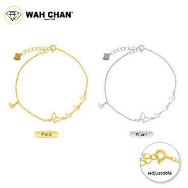 WAH CHAN S925 ITALIAN Silver Bracelet - Butterfly NSBCO1002