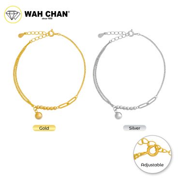 WAH CHAN S925 ITALIAN Silver Bracelet - Multi Spheres NSBCO1005