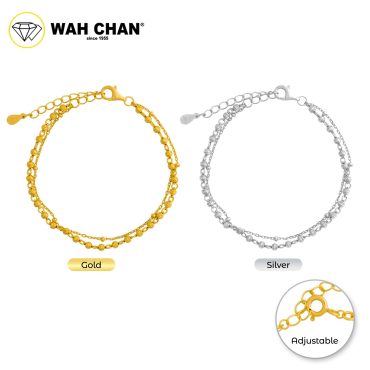 WAH CHAN S925 ITALIAN Silver Bracelet - Beads NSBCO1015
