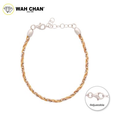 WAH CHAN S925 ITALIAN Silver Bracelet - Trio Tocang NSBCM015-3CR