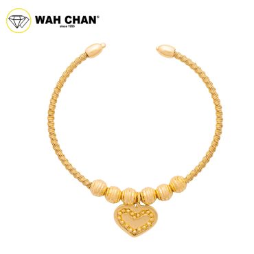 WAH CHAN S925 ITALIAN Silver Bracelet - Heart NSBCM007-G