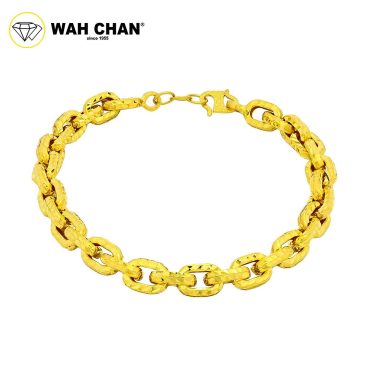 WAH CHAN 916 Gold Bracelet - Anchor Chain OSB1198