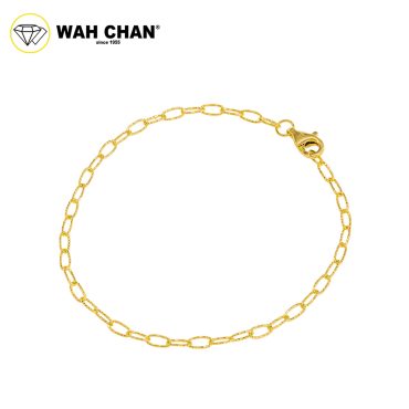 WAH CHAN 916 Gold Bracelet - Paperclip OSB1227