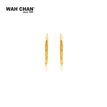 WAH CHAN 916 Gold Hoop Earrings (OSE1109)