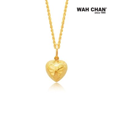 WAH CHAN 916 Gold Pendant - Heart Shape (OSP1087)