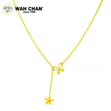 WAH CHAN 916 Gold Necklace - Secret Garden Necklace OSC1054
