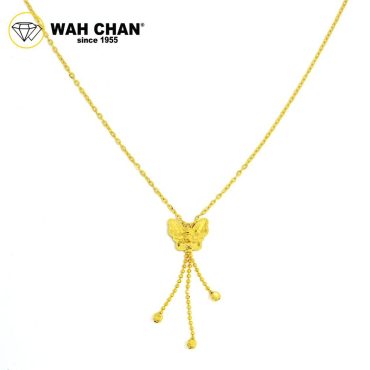 WAH CHAN 916 Gold Necklace - Honeycomb Butterfly OSC1055