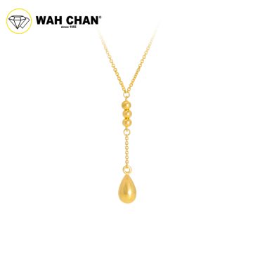 WAH CHAN 916 Gold Necklace - Rain Drop OSC1061