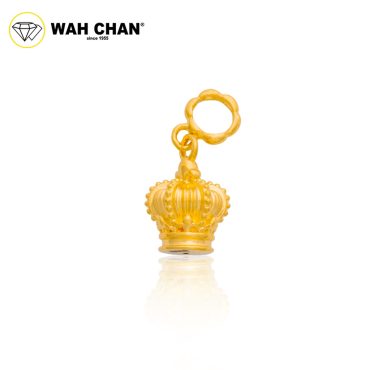 WAH CHAN 916 Gold Pendant - Golden Crown OSP1357