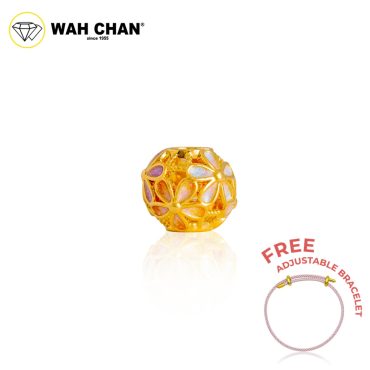 BUNDLE EXCLUSIVE - WAH CHAN 916 Gold Pendant - Five Leaves Flower OSP1361