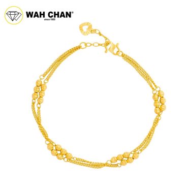 WAH CHAN 916 Gold Bracelet - Adjustable Gelang Berlapis OSB1235
